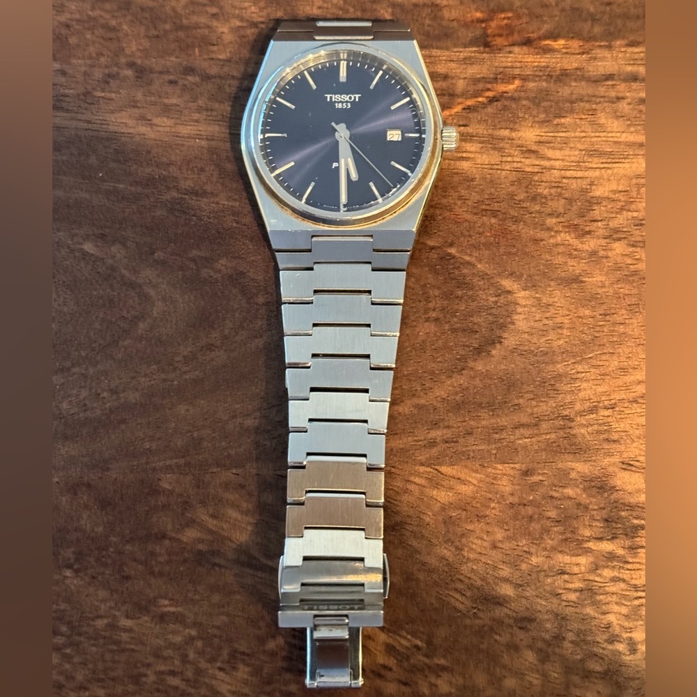 Tissot Men's Stainless Steel Watch - Blue Dial - Picture 2 of 3